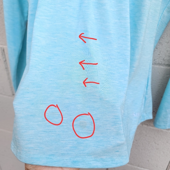 SIMMS | Women's Drifter Tech Henley in Turquoise Size Small - Picture 5 of 16